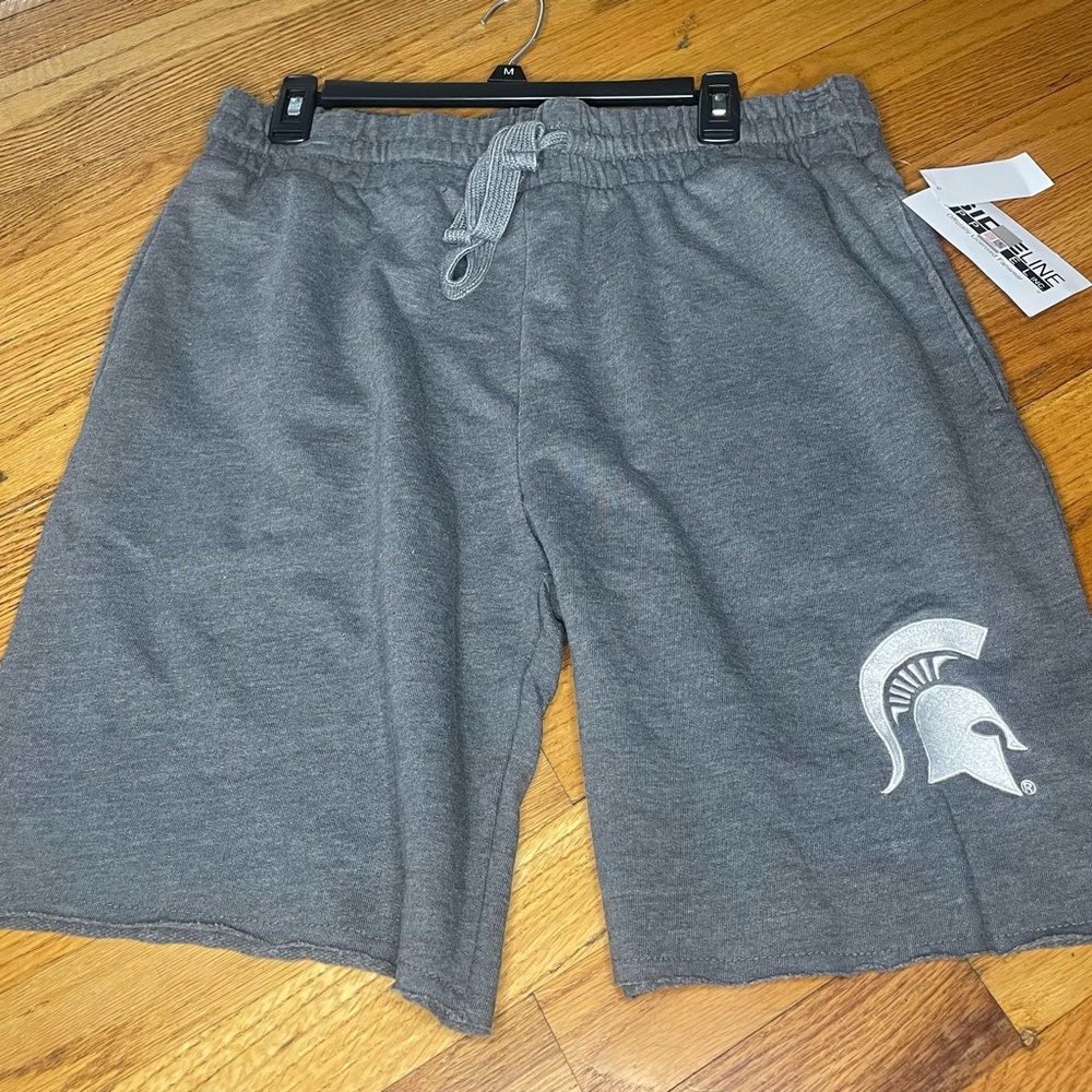 Michigan State University Spartan Shorts. Adult Medium